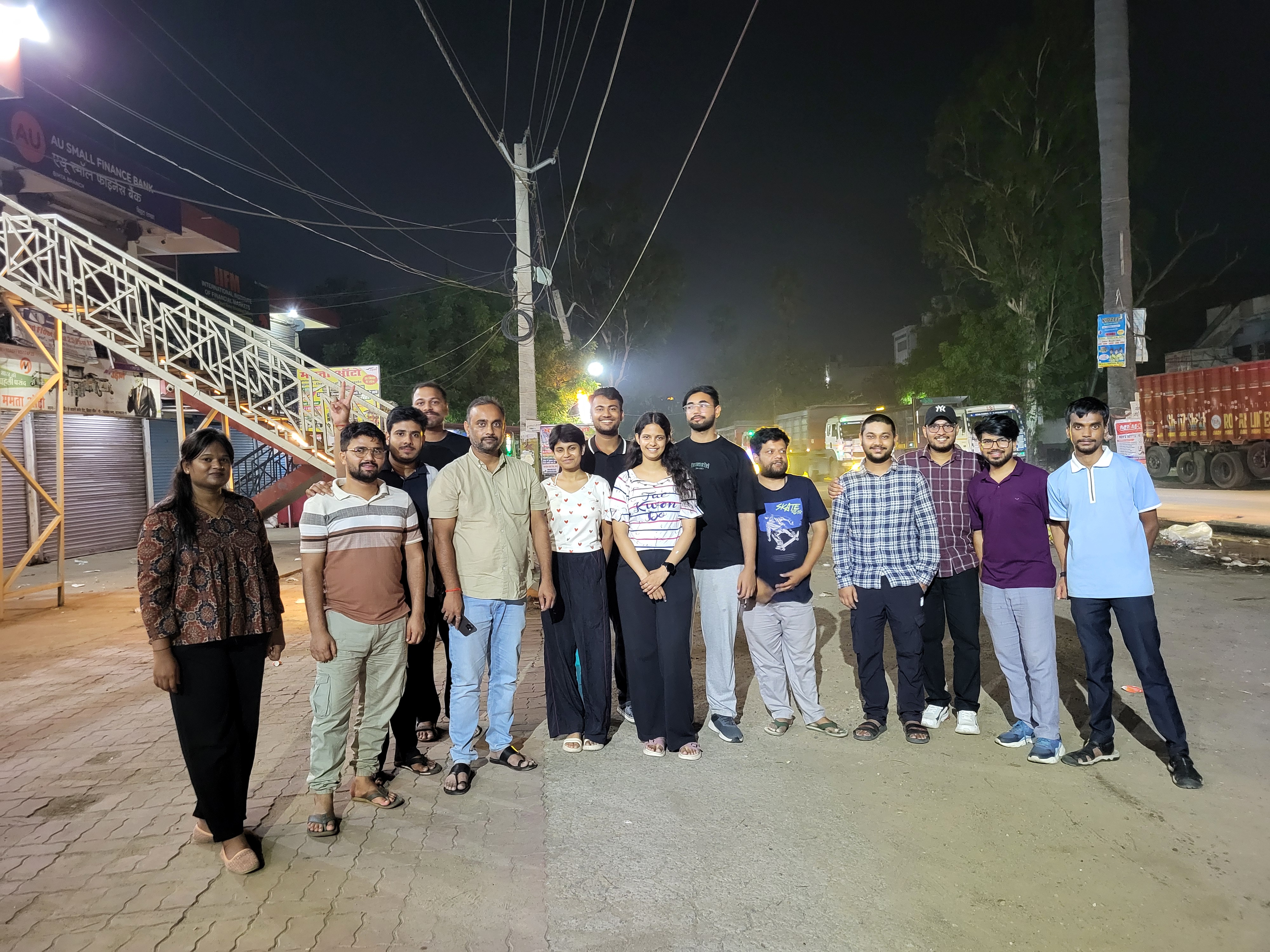 IMPACT Lab team on an evening outing